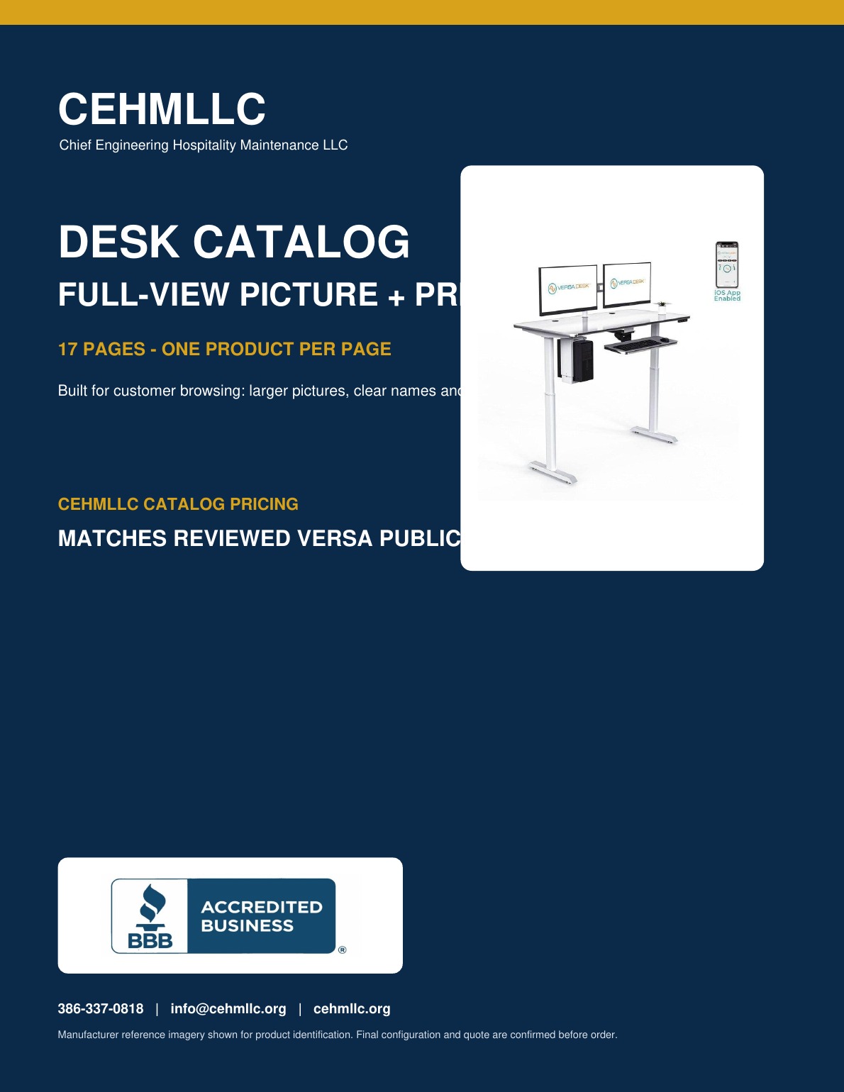 CEHMLLC 2026 commercial desk catalog cover